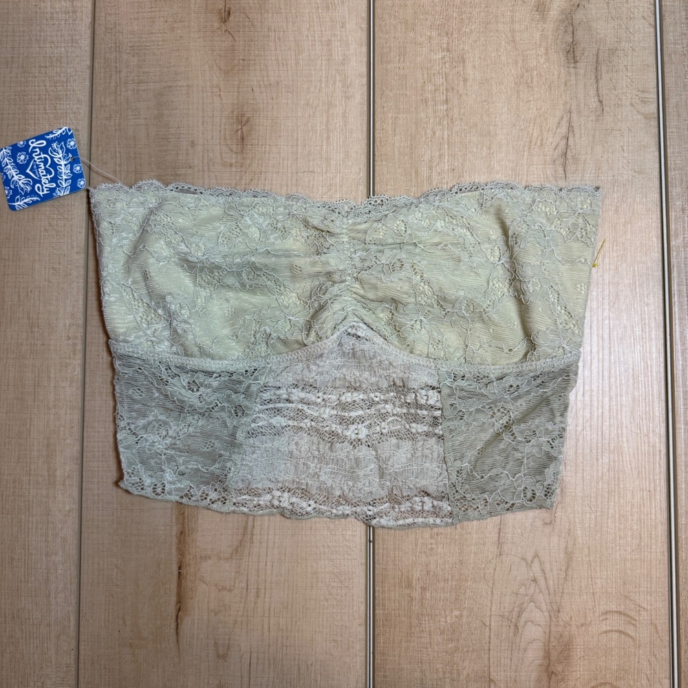 NWT Intimately Free People Floral Lace Bandeau Bralette F153F944 Small NWT